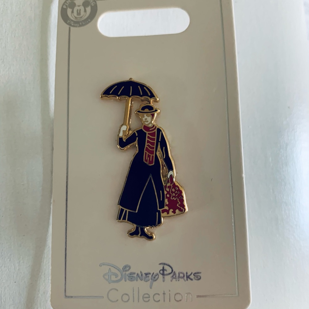Disney Mary Poppins Pin, black & red scarf & bag